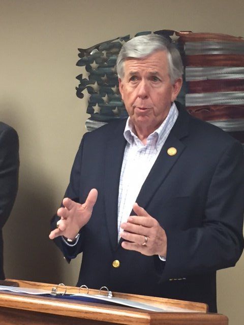 Lt. Gov. Mike Parson at Dec. 5, 2017 press conference.